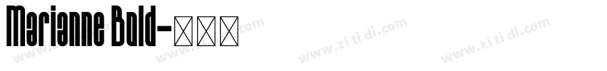 Marianne Bold字体转换